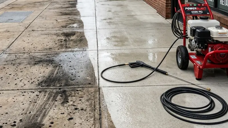 Storefront Sidewalk & Entryway Pressure Washing in Fairlawn, Montrose & Hudson, OH